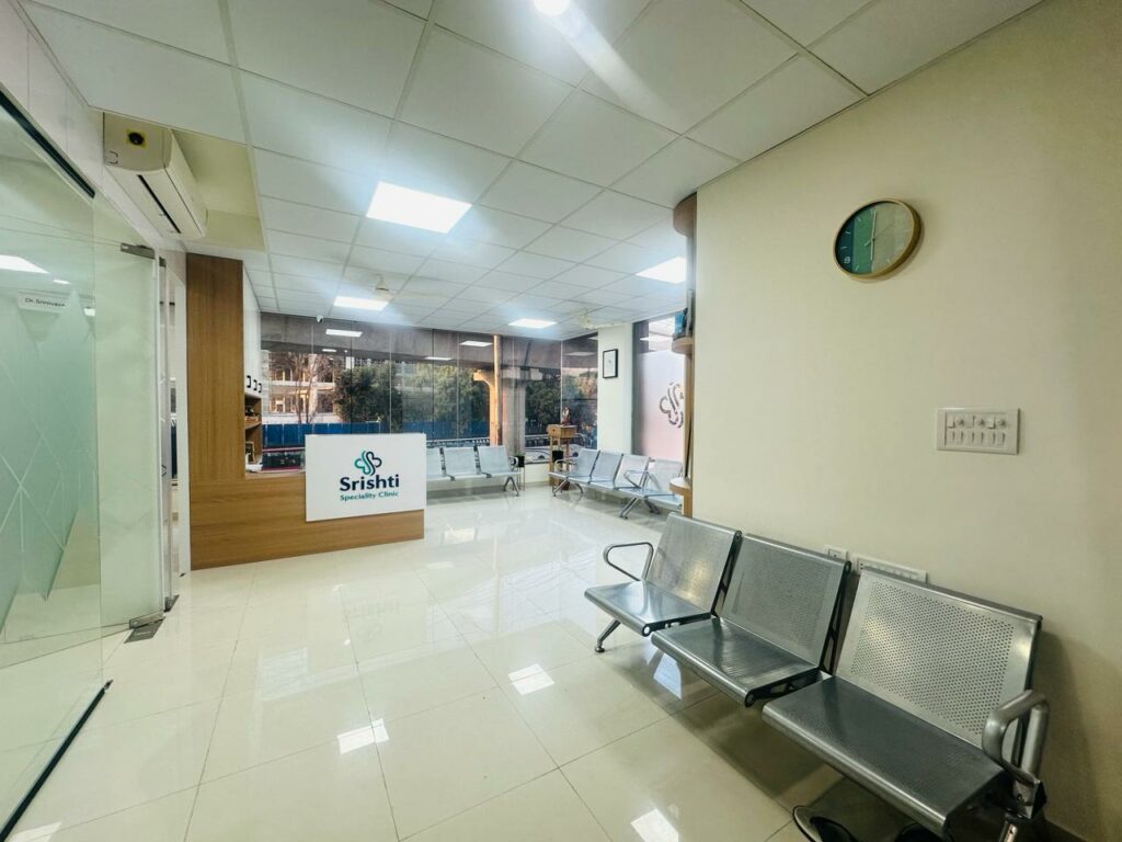 srishti speciality clinic reception (patience waiting room)